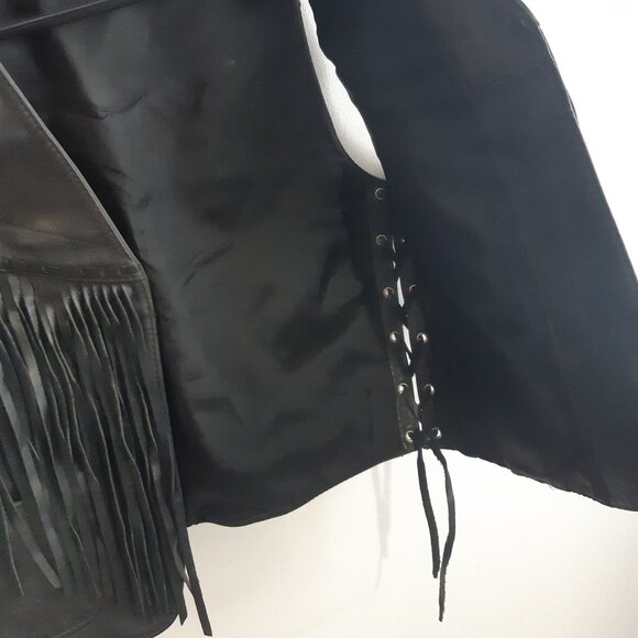 Leather Fringe Vest / Bolero - Boys Western / Cowboy Style - Picture 6 of 15